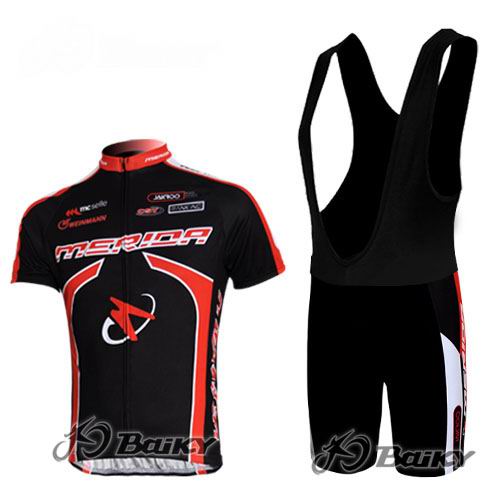 Merida Multivan Flex Stay Maillot mangas cortas negro rojo tiran